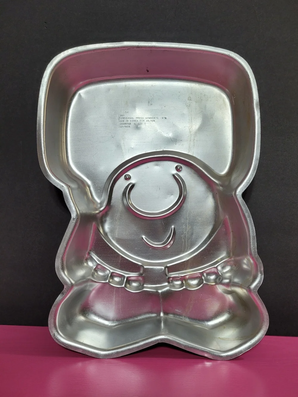 Vintage 1978 Wilton Ziggy Aluminum Mold Pan